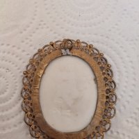 Старинен порцеланов медальон вносен, снимка 3 - Антикварни и старинни предмети - 39219514