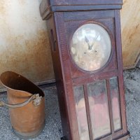 часовник "JUNGHANS" +махало+ключ Стар, ретро винтидж арт старинен античен стенен часовник, маховик , снимка 1 - Антикварни и старинни предмети - 37477488