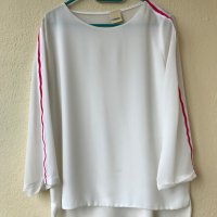 Блуза туника шифон- М/Л, снимка 1 - Блузи с дълъг ръкав и пуловери - 29575834