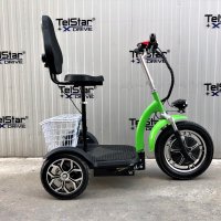 ЕЛЕКТРИЧЕСКА ТРИКОЛКА С РАВНА ПЛАТФОРМА И ОБЛЕГАЛКА TS 200.3 48V 750W, снимка 6 - Мотоциклети и мототехника - 31433472