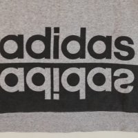 Adidas Hoodie оригинално горнище S Адидас спортна памучна сива горница, снимка 6 - Спортни екипи - 31141100
