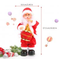 Дядо Коледа свири на барабан и танцува, снимка 6 - Декорация за дома - 39024151