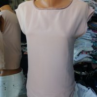УНИКАЛНО КРАСИВА блуза в перлен пепел от рози цвят, снимка 2 - Тениски - 37432655