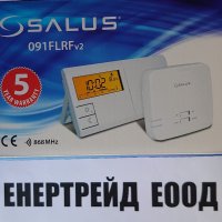 Безжичен програмируем термостат SALUS 091FLRF v2 , снимка 1 - Отоплителни печки - 30038786