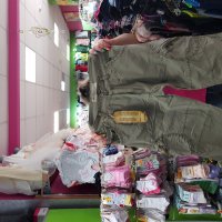 Продавам мъжки панталон памучен, зеленкав, снимка 1 - Панталони - 29204164
