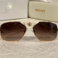 Versace 2021 унисекс слънчеви очила с кожа дамски,мъжки слънчеви очила, снимка 6 - Слънчеви и диоптрични очила - 32200331