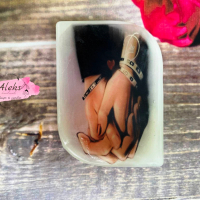 Ръчно изработен ароматен сапун "Момиче с кафе", подарък за рожден ден, за имен ден, снимка 14 - Козметика за тяло - 39712951