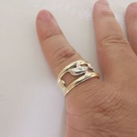 Златен пръстен делфин , снимка 8 - Пръстени - 26516570