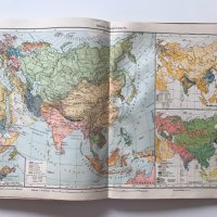 Атлас на света, география на търговията, 1907 г., Германия, снимка 10 - Антикварни и старинни предмети - 31293966