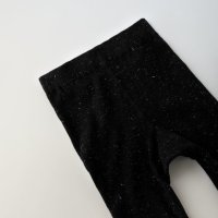 Zara 13-14 г . Плътен чорапогащник в черно със сребристо за тинейджърка или слаба дама , снимка 5 - Други - 42846081