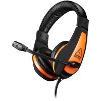 Слушалки с микрофон CANYON CND-SGHS1A Геймърски слушалки,Черно-оранжеви Over-ear, снимка 1 - Аксесоари - 30533309