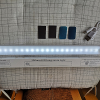Led лампа със сензор за движение и светлина, студено-бяла, 30см., снимка 1 - Лед осветление - 44693462