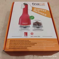FinaMill USB акумулаторна мелничка за пипер и подправки, червена, снимка 9 - Други - 44161463