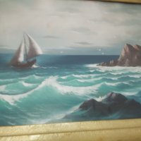 Майсторска морска картина, снимка 1 - Картини - 29569493