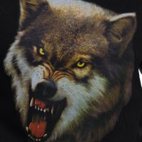 Нов мъжки суичър с дигитален печат Зъбат вълк, Серия вълци, снимка 2 - Суичъри - 27793480