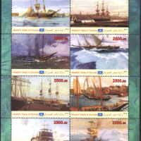 Чисти марки в малък лист Кораби Платноходи 2010 от Сомалия, снимка 1 - Филателия - 44681506
