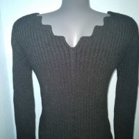 Еластичен пуловер с оригинално деколте / унисайз , снимка 7 - Блузи с дълъг ръкав и пуловери - 16668493