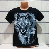 Нова детска тениска с дигитален печат Сив Вълк, Серия Вълци, снимка 8 - Детски тениски и потници - 29902544