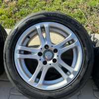 Джанти Mercedes 5x112, 16' с гуми 205x55x16, снимка 6 - Гуми и джанти - 44552359