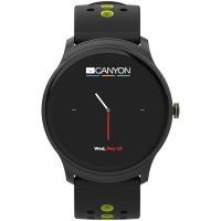 Смарт часовник CANYON CNS-SW81BG Стилен, спортен, смарт часовник Oregano Черно - зелен, снимка 3 - Друга електроника - 30534090