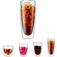 2963 Чаша от двустенно стъкло за топли, студени напитки, снимка 4 - Чаши - 35356468