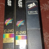 Два броя нови видео касети CHROME  BASF E-240 SUPER HIGH GRADE + един брой SCOTCH 180  , снимка 2 - Плейъри, домашно кино, прожектори - 38656483