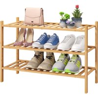 4065 Дървен стилаж за обувки с 3 рафта, снимка 1 - Други стоки за дома - 42144973