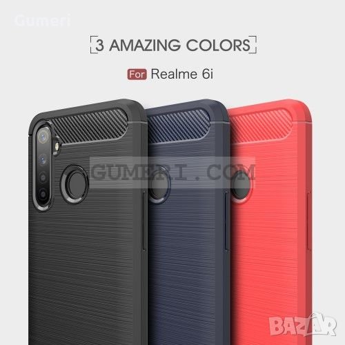  Realme 6i Карбонов удароустойчив гръб , снимка 1