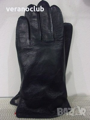 ТъмноСини мъжки кожени ръкавици, снимка 1
