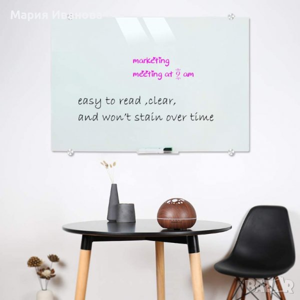 Магнитна стъклена дъска 90x120 см XIWODE , снимка 1