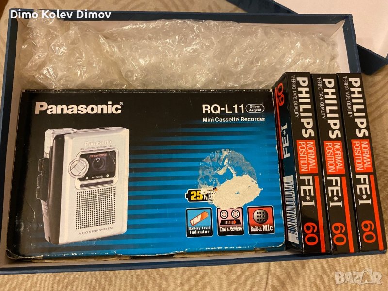 Panasonic RQ L11 Boxed. Уокмен Записващ + 3 Касети Бонус!, снимка 1