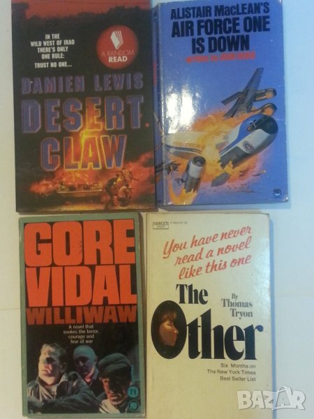 Desert claw, Air Force one is down, Williwaw, The other - 4 книги на анг.език от известни автори, снимка 1