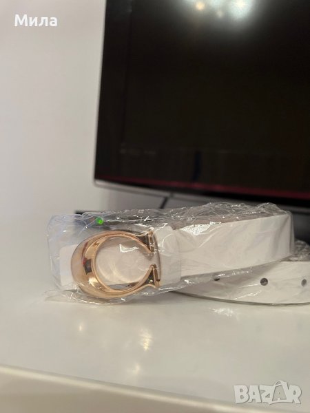 Колан бял Coach, снимка 1