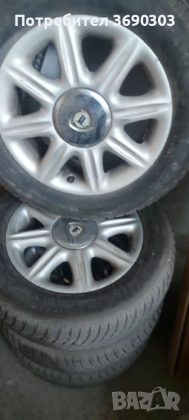 4 броя джанти с зимни гуми за Lancia Lybra 350лв общо , снимка 1