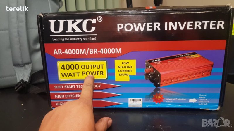 !!! Нови UKC 12V или 24V -220V, 4000W Висококачeствен мощен инвертор за автомобил или камион. Промо, снимка 1