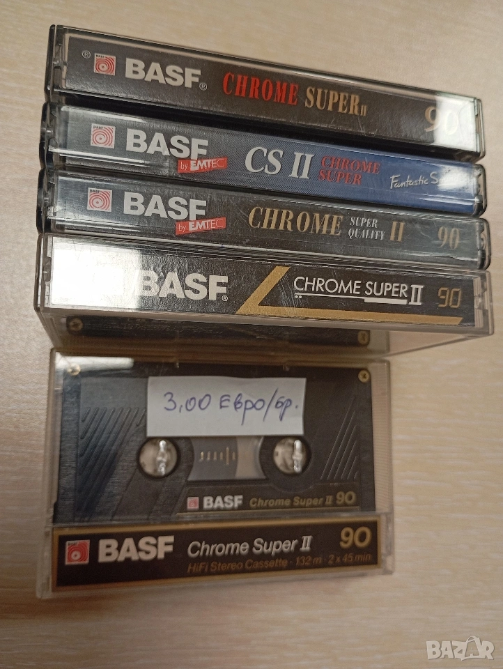 Аудио касети Basf Chrome SuperII 90 Chrome Maxima II 60/90/100 Reference Maxima TP II 90 Chromedioxi, снимка 1