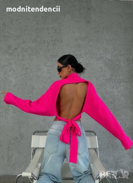 дамска блуза с гол гръб, снимка 1