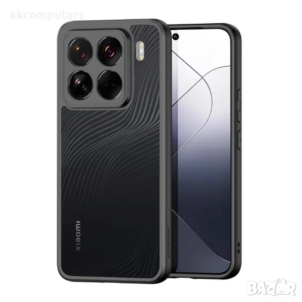 DUX DUCIS Aimo Калъф2 за Xiaomi 15 Pro. – TPU+PC, Черен, със Скрийн Протектор, снимка 1