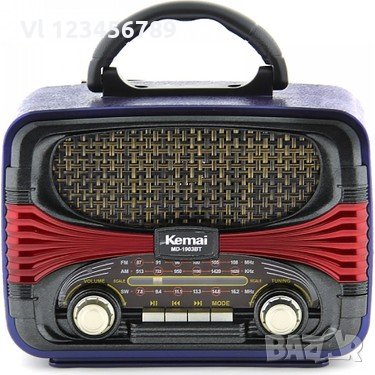 Ретро радио Kemai MD-1903 Bluetooth Usb Sd ,  FМ, АМ, SW - Носталджи, снимка 1