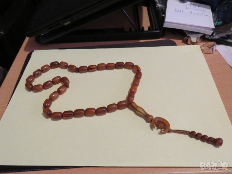 Броеница, османска броеница, турска броеница с полумес  и 33 мъниста , снимка 1