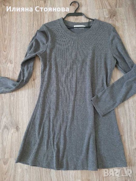 Сива туника рокля къса, снимка 1