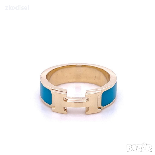 Златен дамски пръстен Hermes 2,65гр. размер:56 14кр. проба:585 модел:22453-6, снимка 1