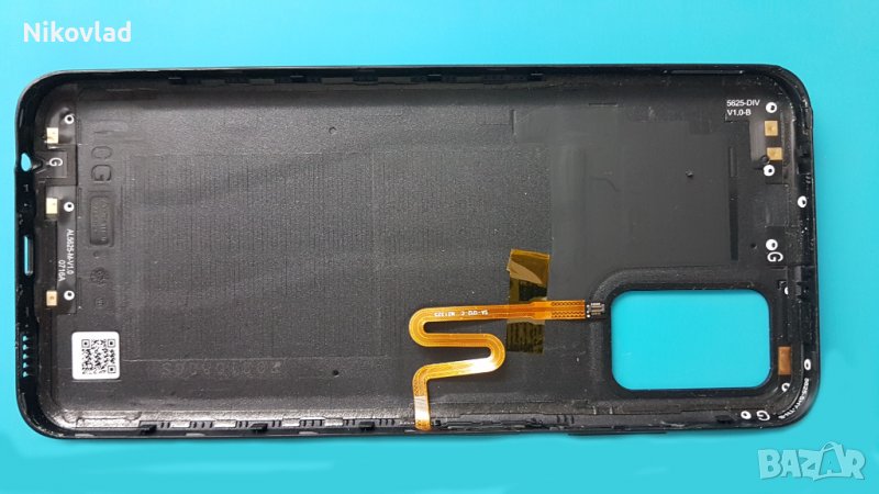Оригинален заден капак с пластмасови бутони и пръстов отпечатък Samsung Galaxy A03s, снимка 1