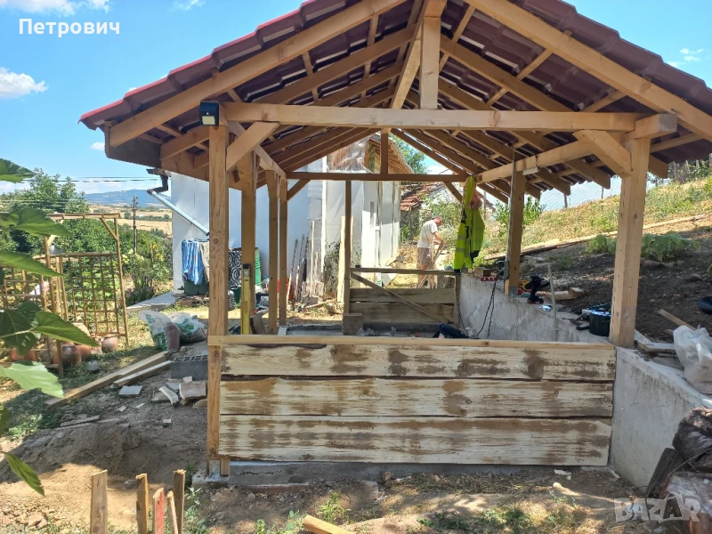Направа на всякакъв вид покриви, градински бараки, навеси, барбекюта!, снимка 1