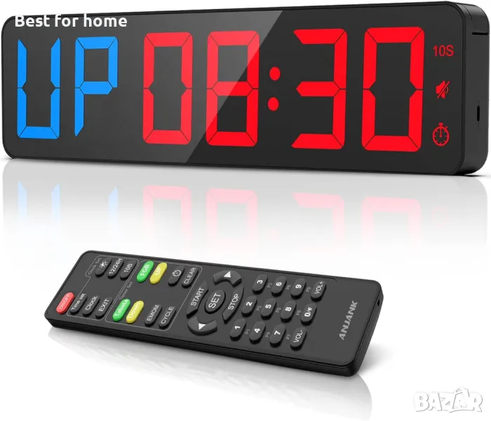 Голям таймер за табата, групови занимания,фитнес Gym Timer ANJANK, снимка 1