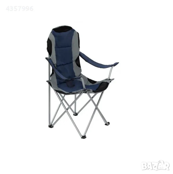 Къмпинг стол, Сгъваем, Тъмно синьо, С калъф , снимка 1