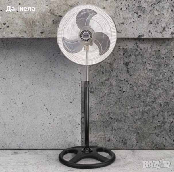 Вентилатор на стойка 18'' MUHLER FM-8140D 3в1, 70W, индустриален, на стойка, стена, под, снимка 1