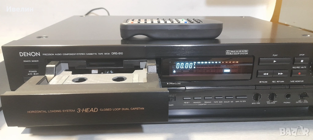 продавам триглав дек Denon model DRS-810, снимка 1