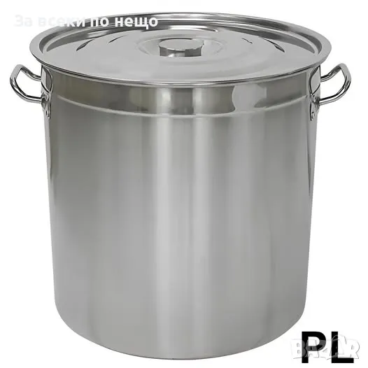 Казан с капак Rosberg R51211A50, 52 см, 107 литра, Инокс Код P335, снимка 1