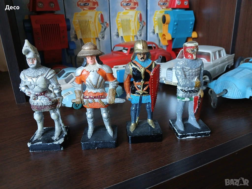 Стари полски фигурки рицари., снимка 1